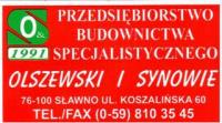 Logo Przedsiębiorstwo Budownictwa Specjalistycznego Włodimierz Olszewski Sp. jawna