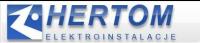 Logo Hertom elektroinstalacje